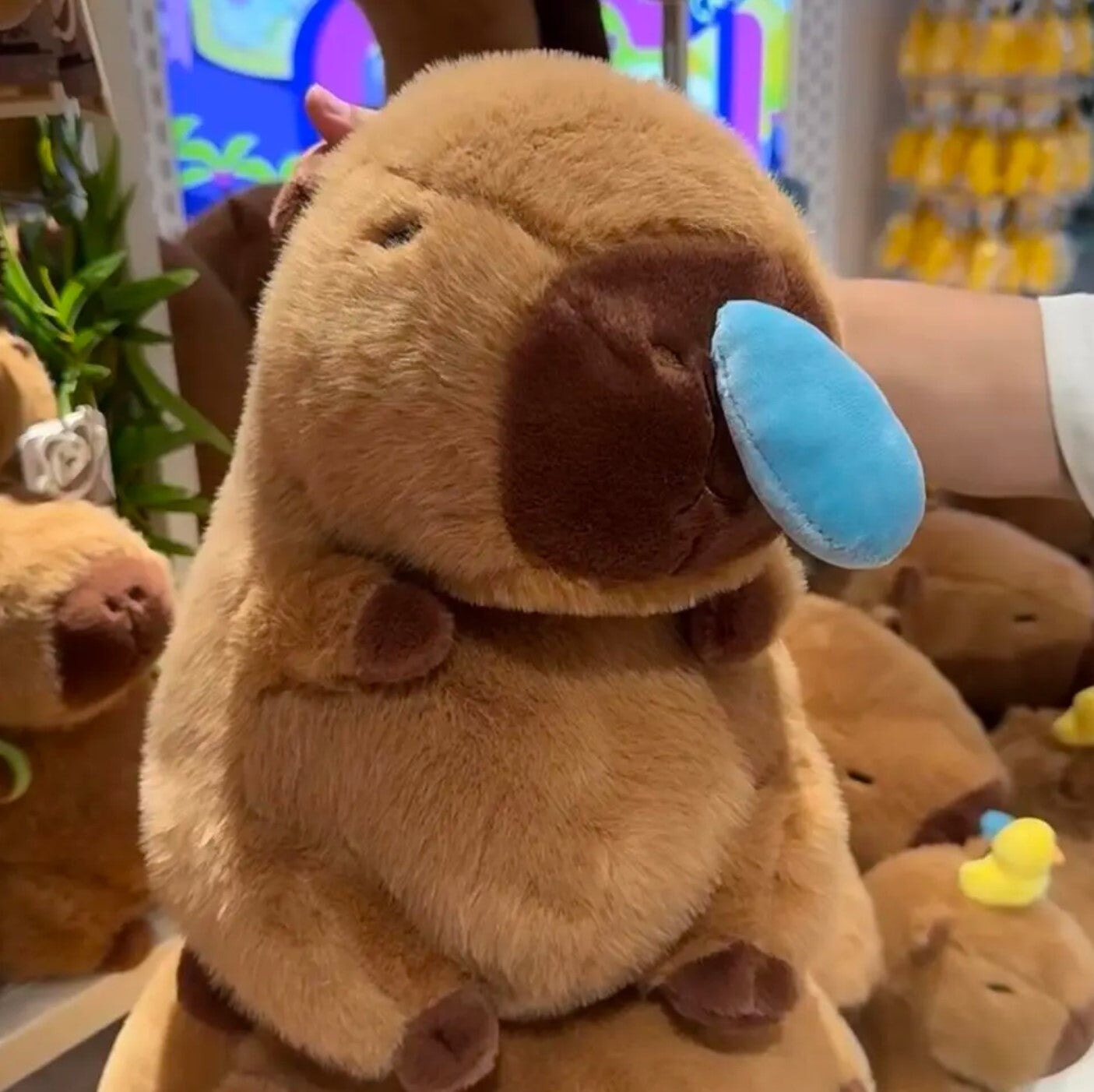 Adorable Sick Capybara Stuffed Animal Toy