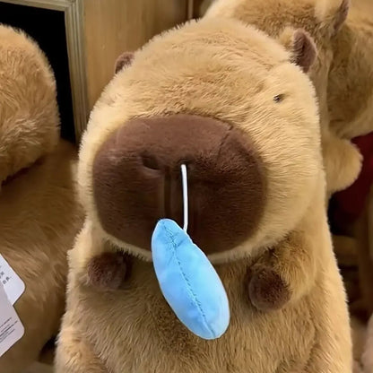 Adorable Sick Capybara Stuffed Animal Toy