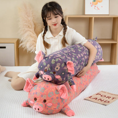 Cute Floral Pig Plush Toy