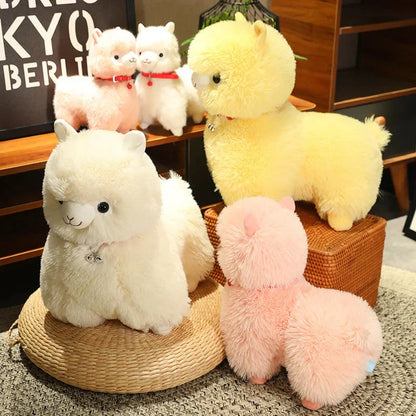 Soft Cuddly Alpaca Plush Toys with Squeaker