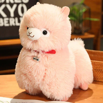Soft Cuddly Alpaca Plush Toys with Squeaker