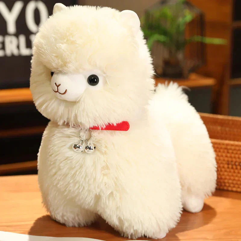 Soft Cuddly Alpaca Plush Toys with Squeaker