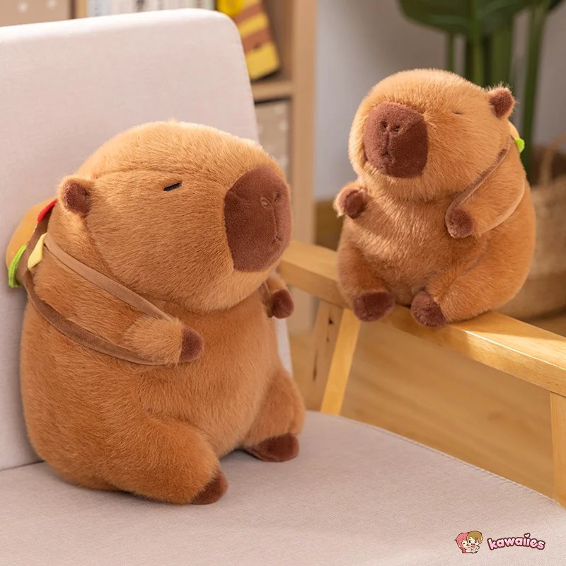 Cute Plush Burger Backpack Charms