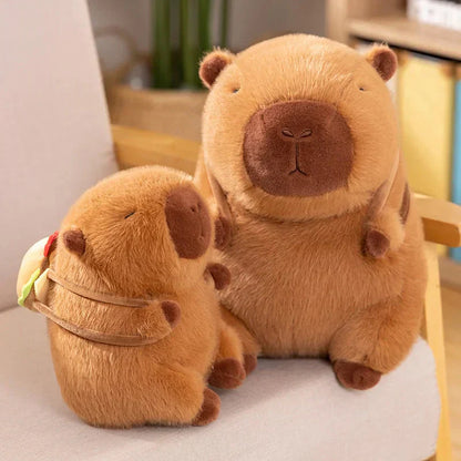 Cute Plush Burger Backpack Charms