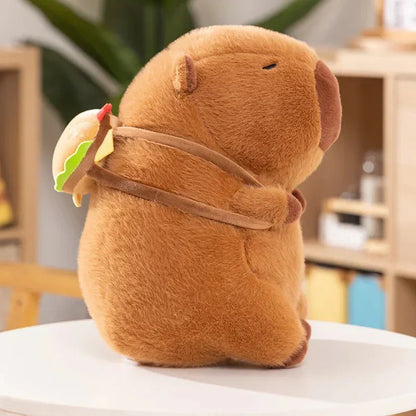 Cute Plush Burger Backpack Charms