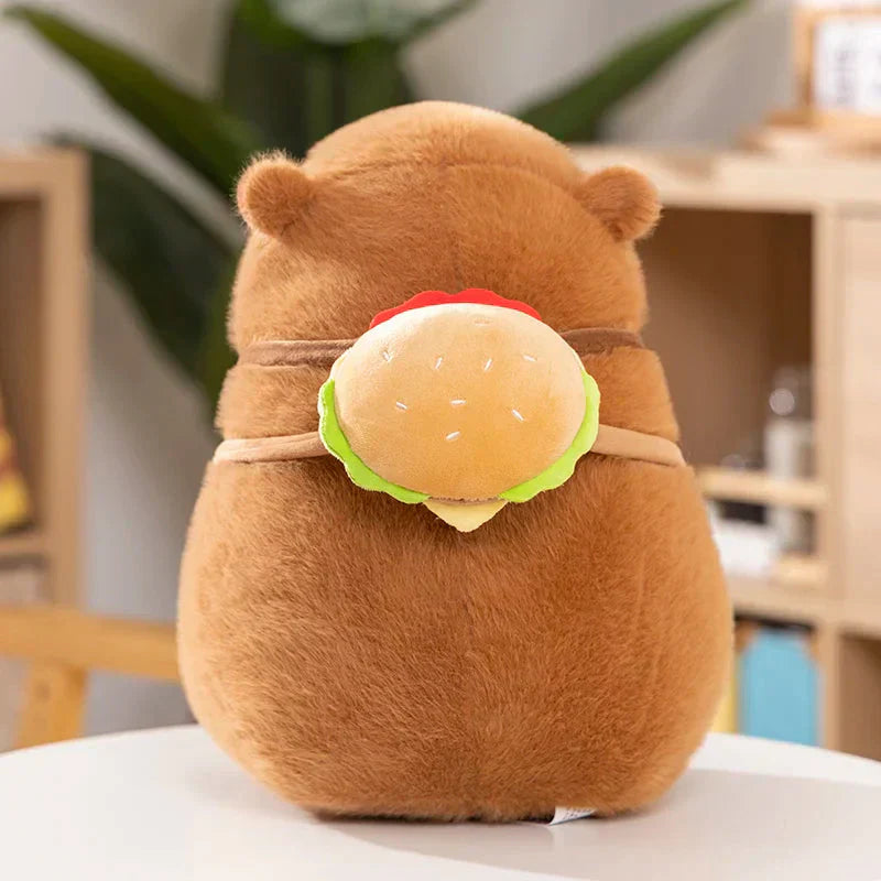 Cute Plush Burger Backpack Charms