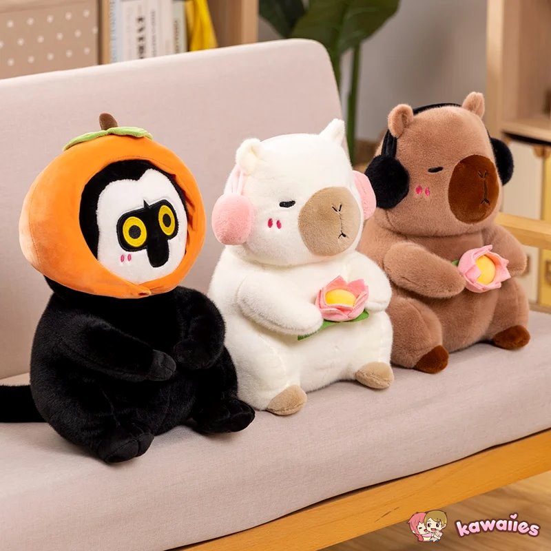 Cuddly Capybara & Monkey Stuffed Animal Friends - Fesara