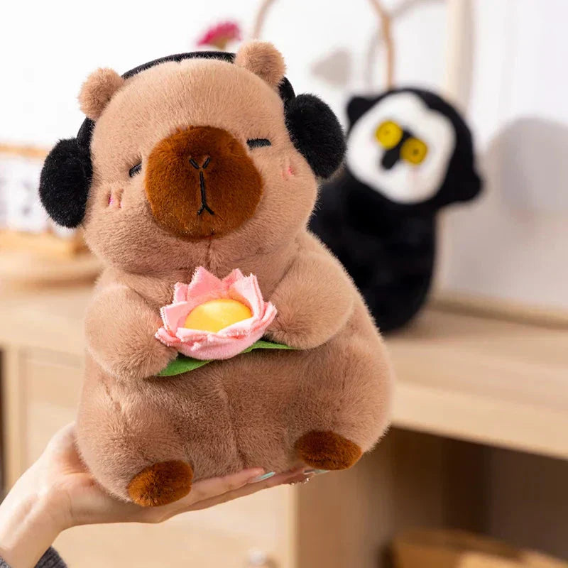 Cuddly Capybara & Monkey Stuffed Animal Friends