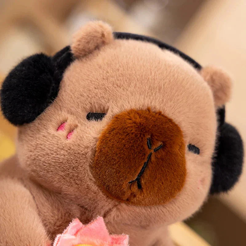 Cuddly Capybara & Monkey Stuffed Animal Friends