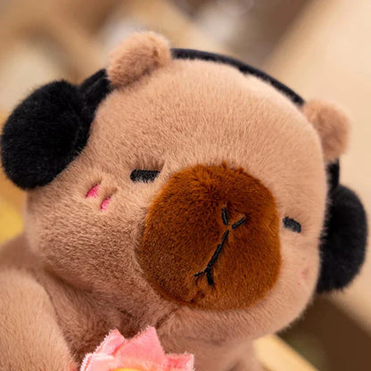 Cuddly Capybara & Monkey Stuffed Animal Friends