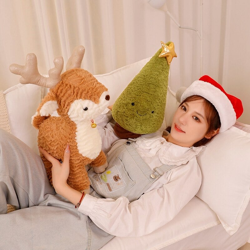 Soft Christmas Reindeer Teddy Plush Toy