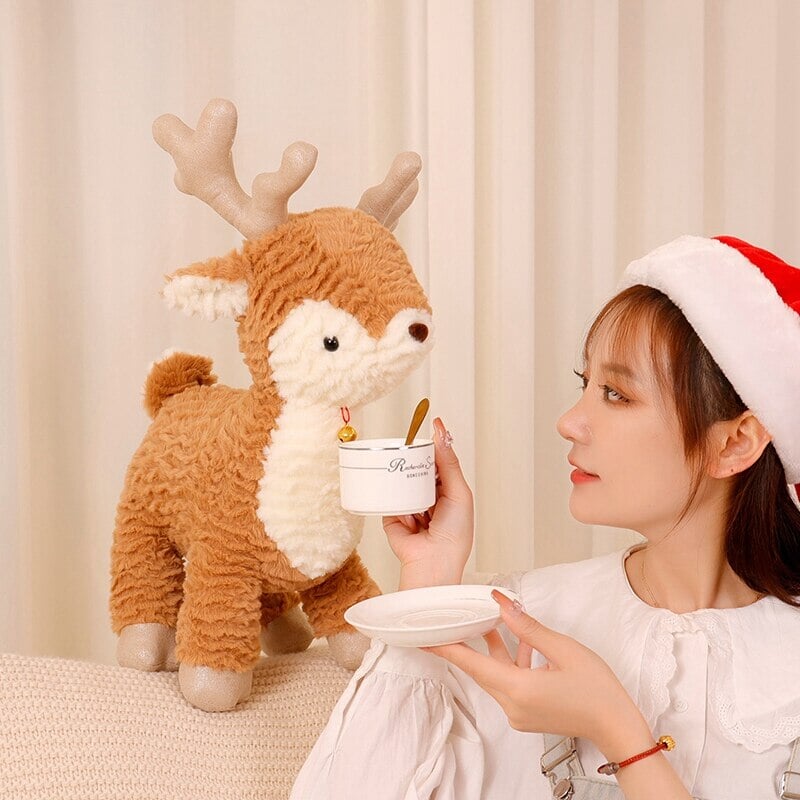 Soft Christmas Reindeer Teddy Plush Toy