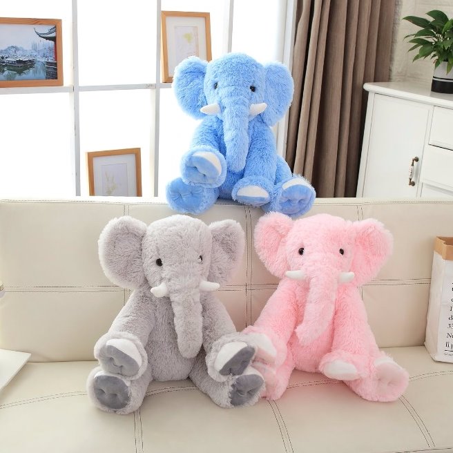Cuddly Elephant Figurine Set