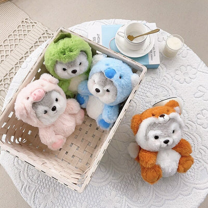 Cuddly Husky Plush Toy Set