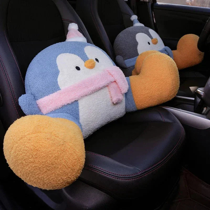 Plush Penguin Support Cushion Pillow Pad - Fesara