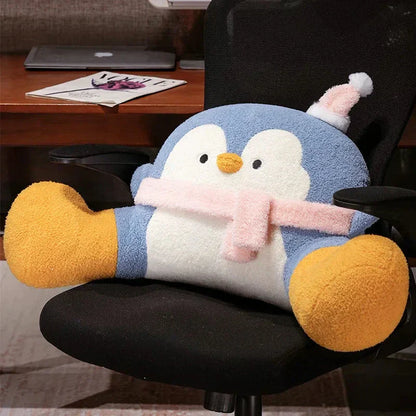 Plush Penguin Support Cushion Pillow Pad