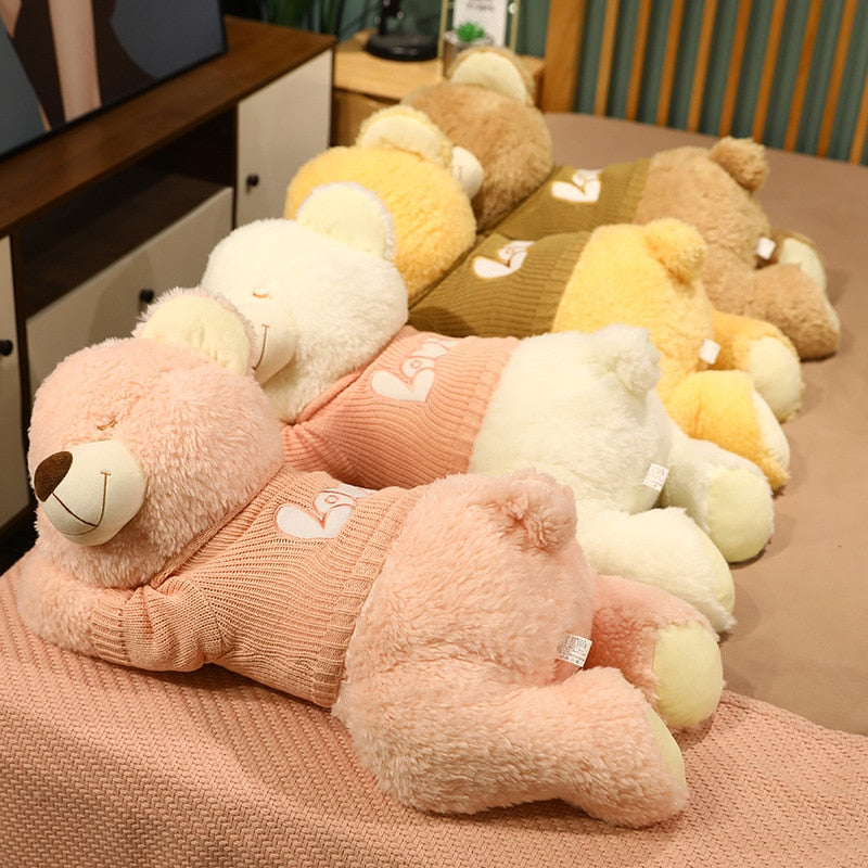 Cuddly Brown White Teddy Bear Plush Toy