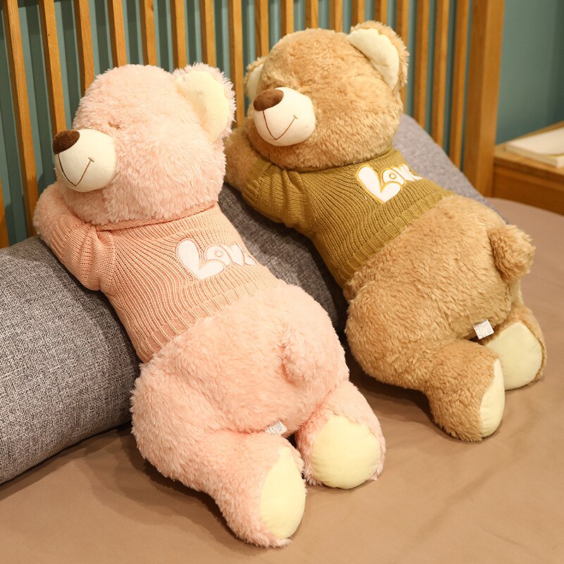 Cuddly Brown White Teddy Bear Plush Toy