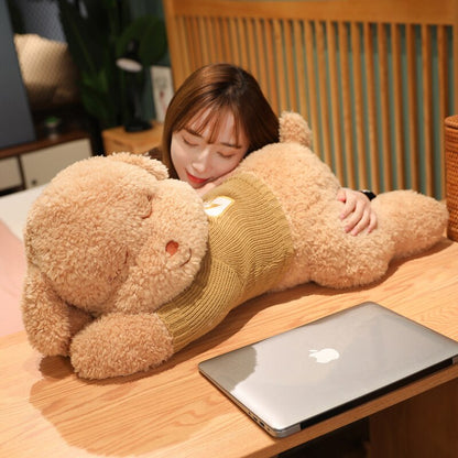 Cuddly Brown White Teddy Bear Plush Toy