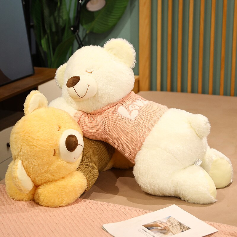 Cuddly Brown White Teddy Bear Plush Toy
