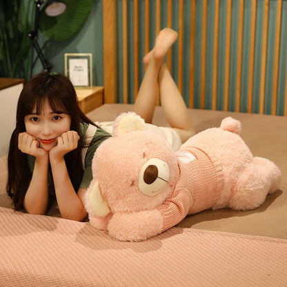Cuddly Brown White Teddy Bear Plush Toy