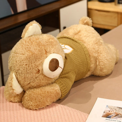 Cuddly Brown White Teddy Bear Plush Toy