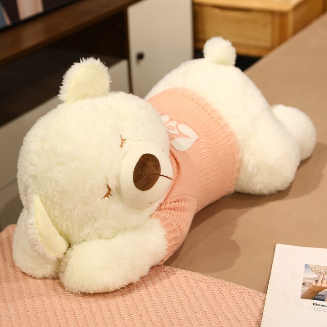 Cuddly Brown White Teddy Bear Plush Toy