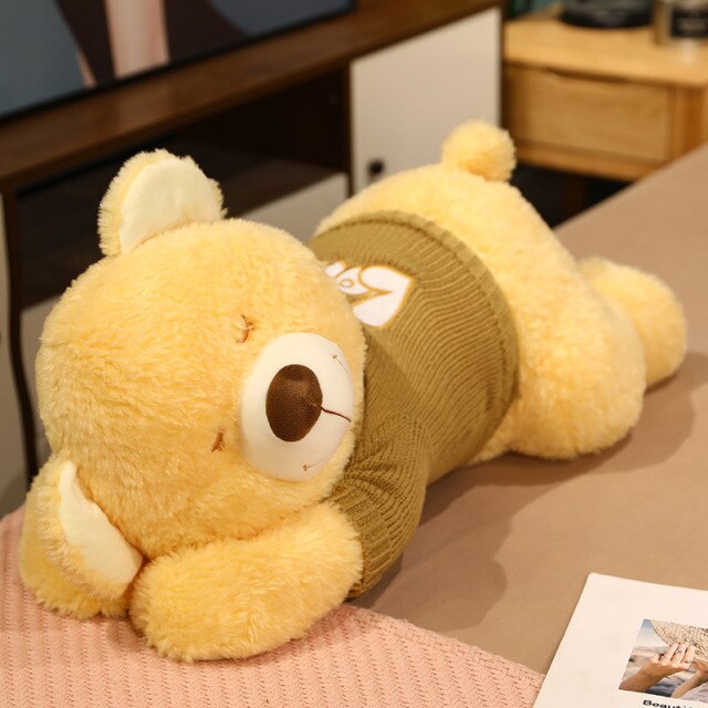 Cuddly Brown White Teddy Bear Plush Toy