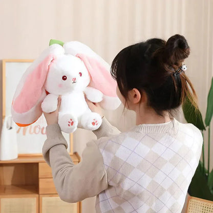 Soft Cute Bunny Plush Toy Zip Up