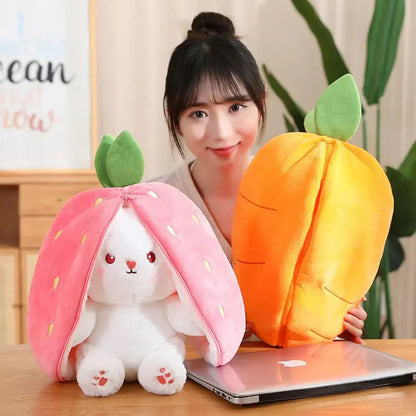 Soft Cute Bunny Plush Toy Zip Up