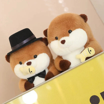 Adorable Otter Family Figurine