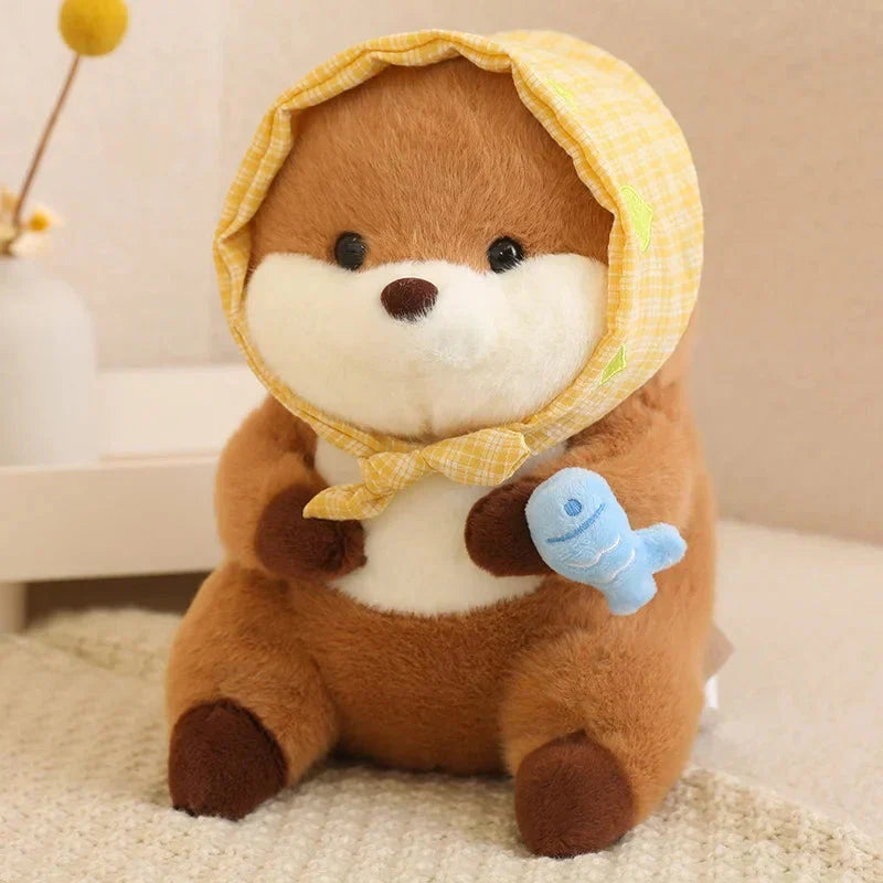 Adorable Otter Family Figurine
