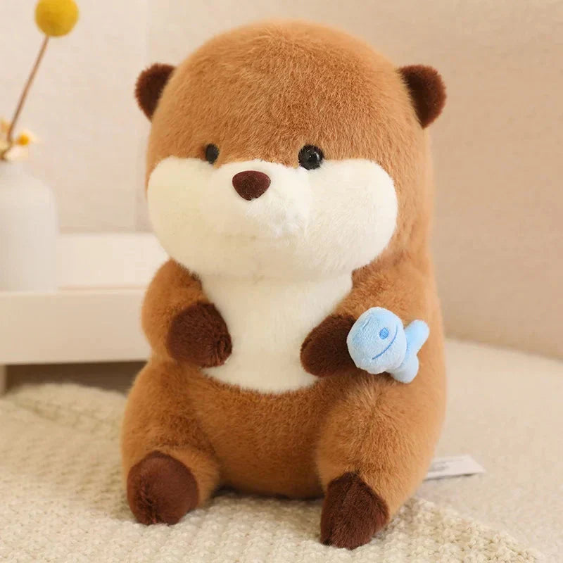 Adorable Otter Family Figurine