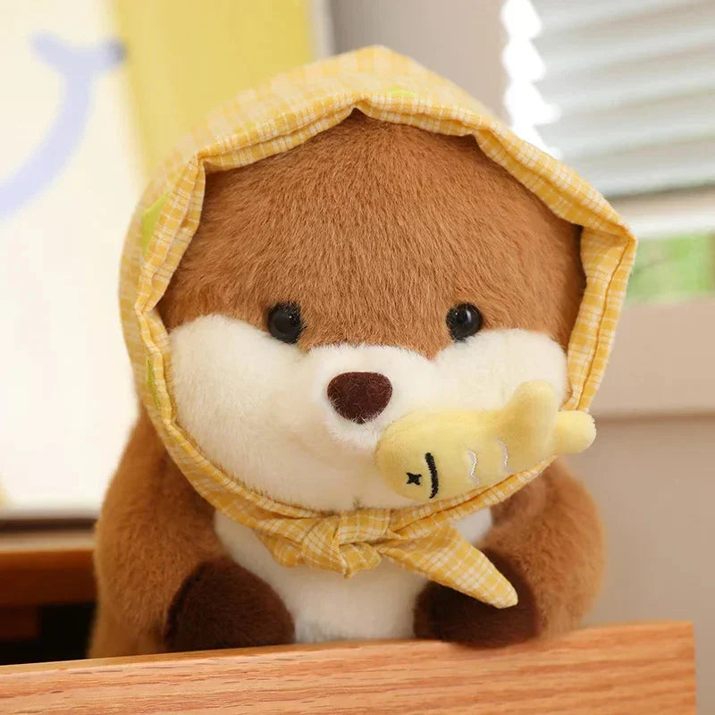 Adorable Otter Family Figurine