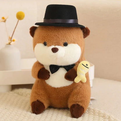 Adorable Otter Family Figurine