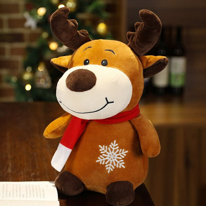 Cuddly Christmas Reindeer Snowman Plush Toys