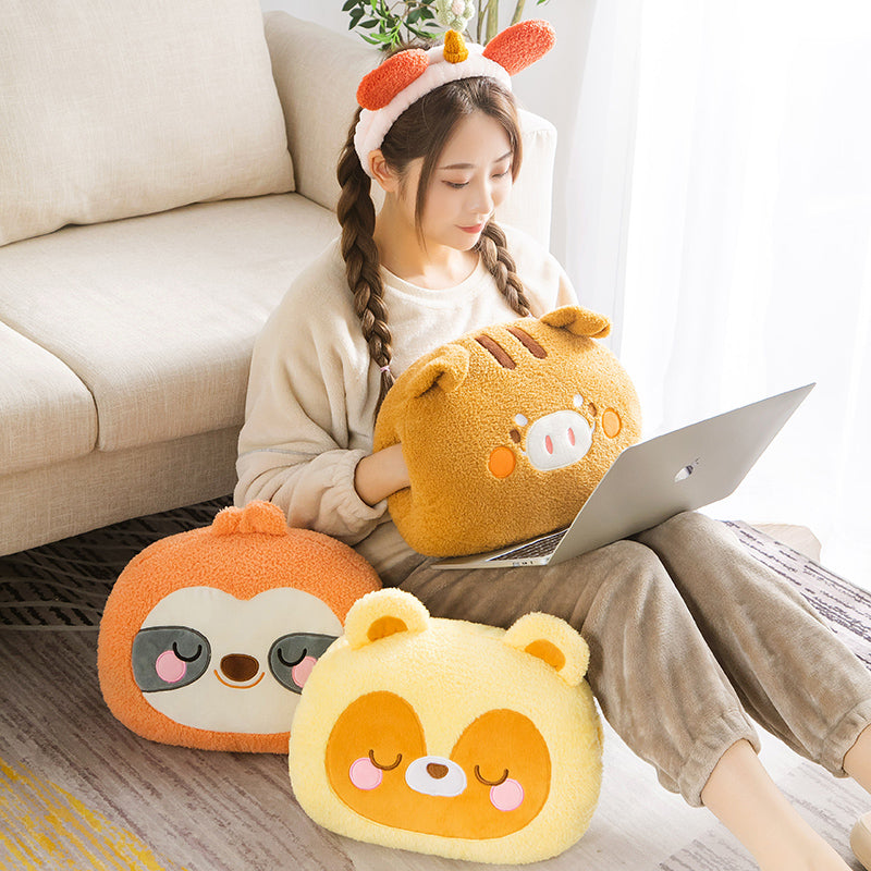 Soft Animal Hand Warmer Plush Toy Set