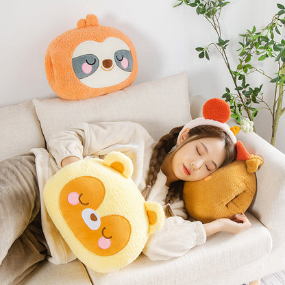 Soft Animal Hand Warmer Plush Toy Set