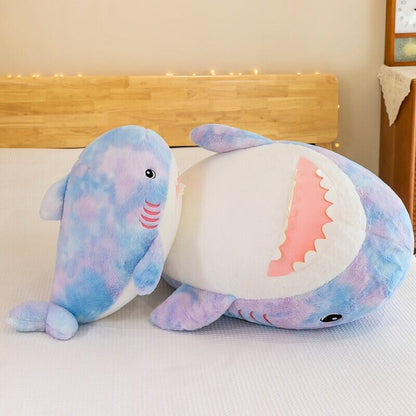 Colorful Soft Shark Stuffed Toy