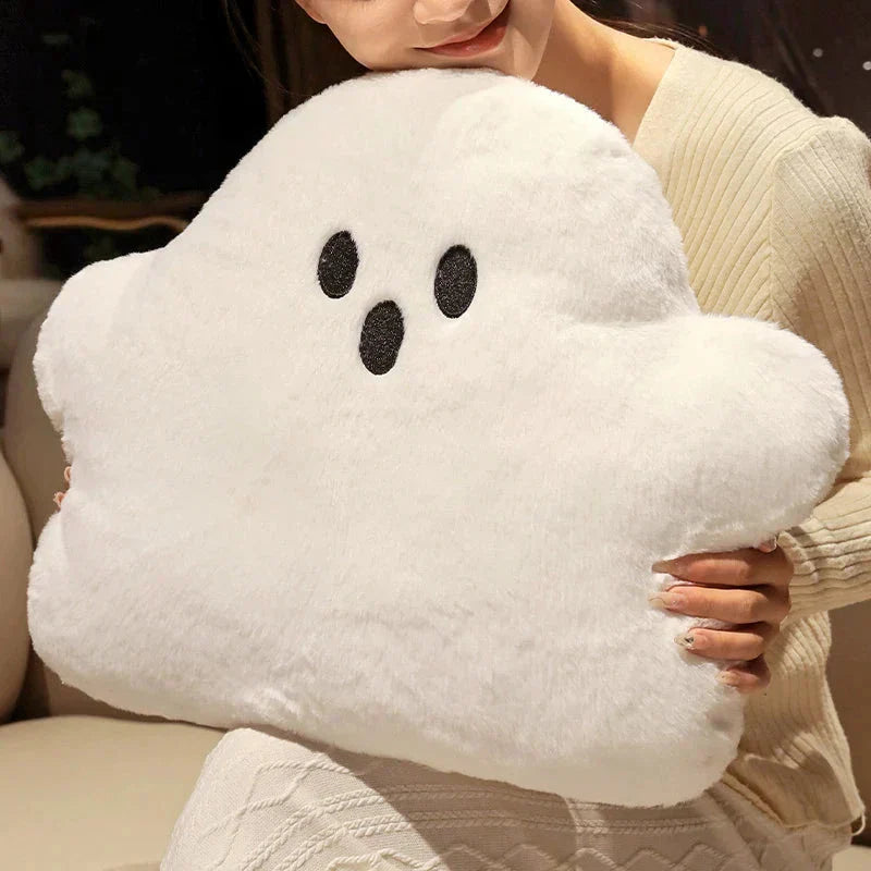 Soft White Downy Plush Pillow