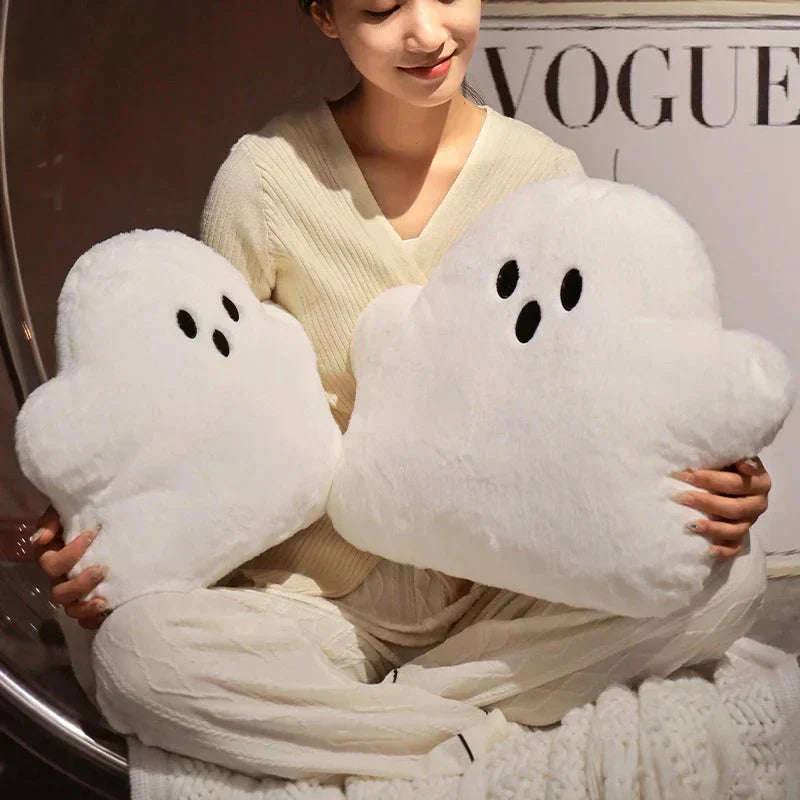 Soft White Downy Plush Pillow