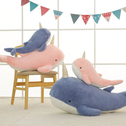 Large Colorful Unicorn Narwhal Soft Toy