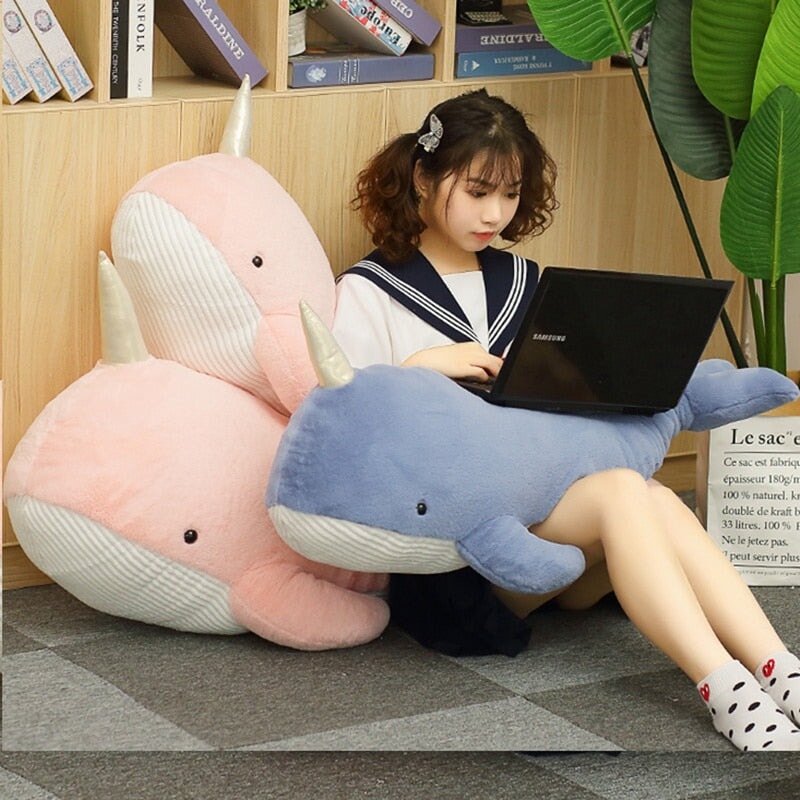 Large Colorful Unicorn Narwhal Soft Toy
