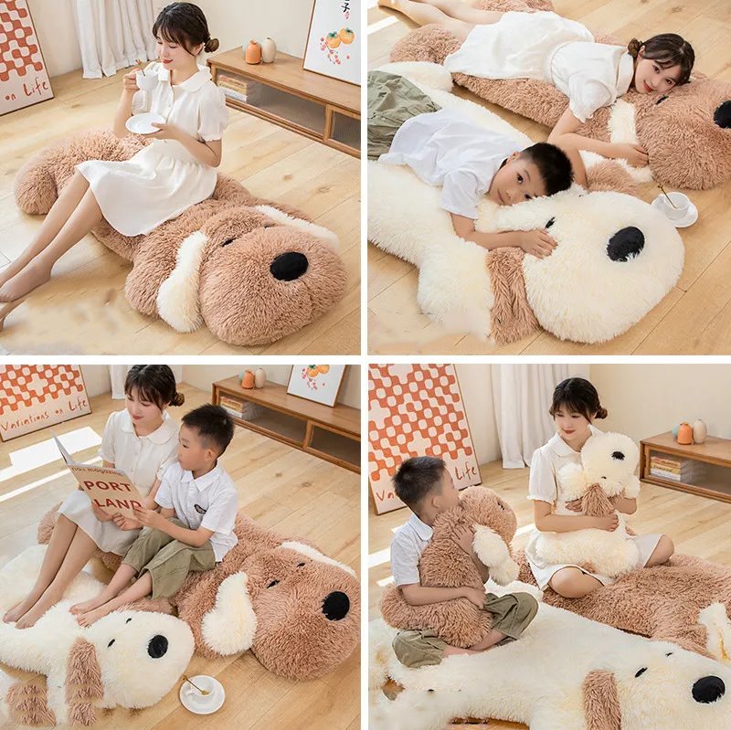 Big Soft Dog Pancake Cuddle Toy
