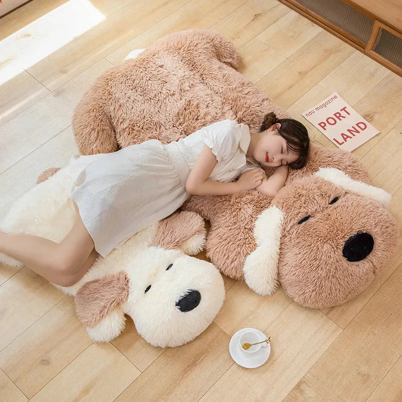 Big Soft Dog Pancake Cuddle Toy