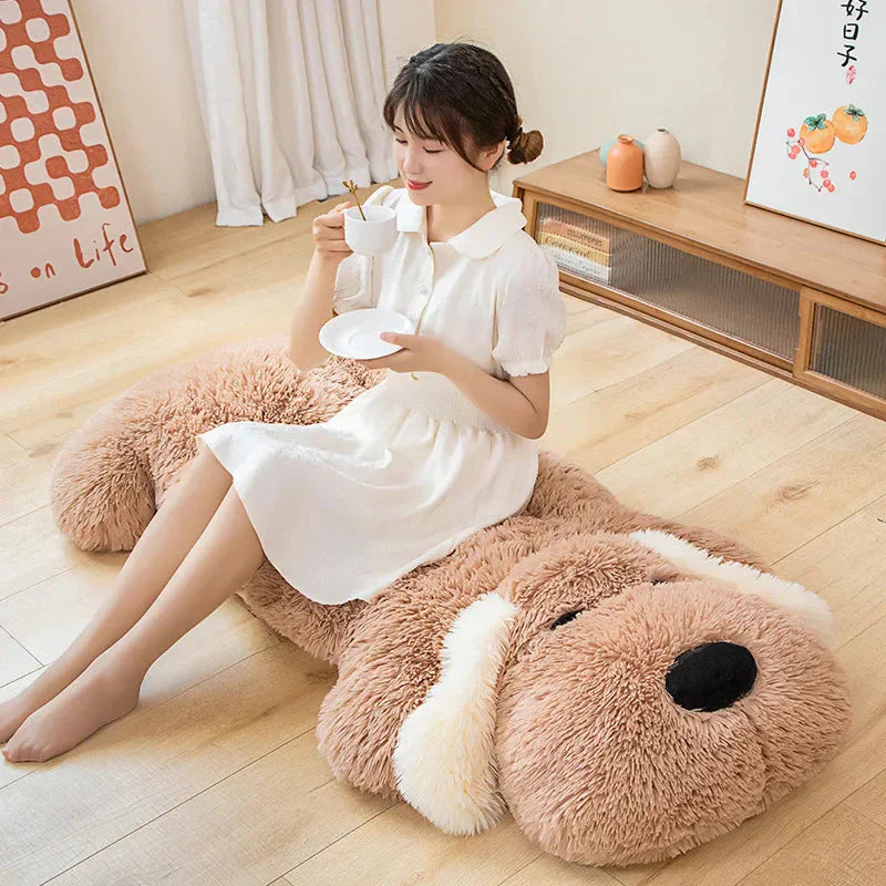 Big Soft Dog Pancake Cuddle Toy