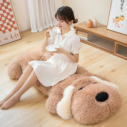 Big Soft Dog Pancake Cuddle Toy