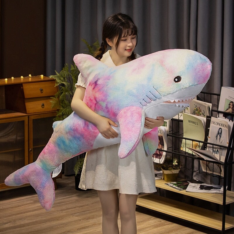 Big Soft Cosmic Shark Cushion Toys - Fesara