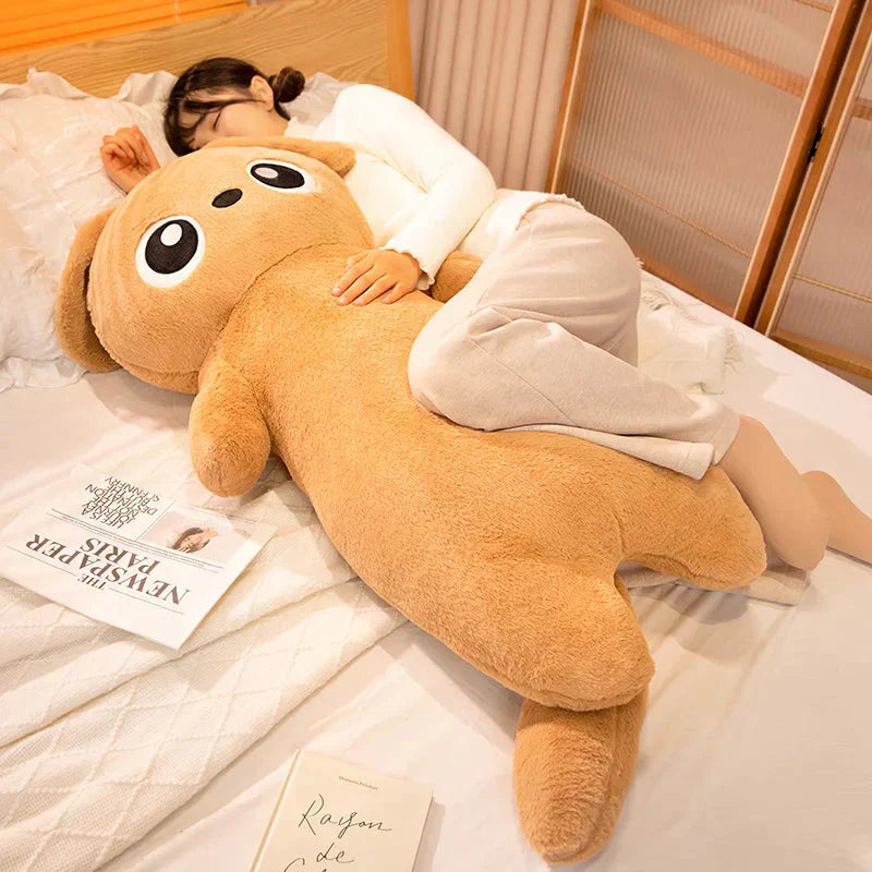 Big Cute Gray Plush Dog Toy