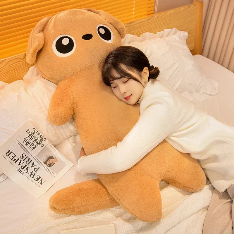 Big Cute Gray Plush Dog Toy - Fesara